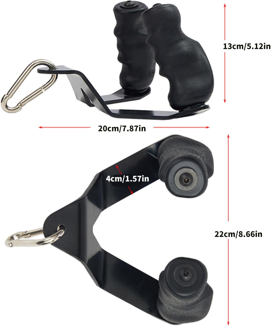 Ergonomic Gym Handle Rowing Machine Cable Machine Attachment for Women Men Gym Workout Strength Exercise Shoulder Exercise