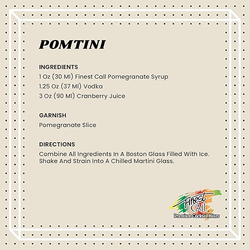 Miniatura 2 de Finest Call Mezcla de bebida de jarabe de granada premium, botella de 1 litro (33.8 onzas líquidas)