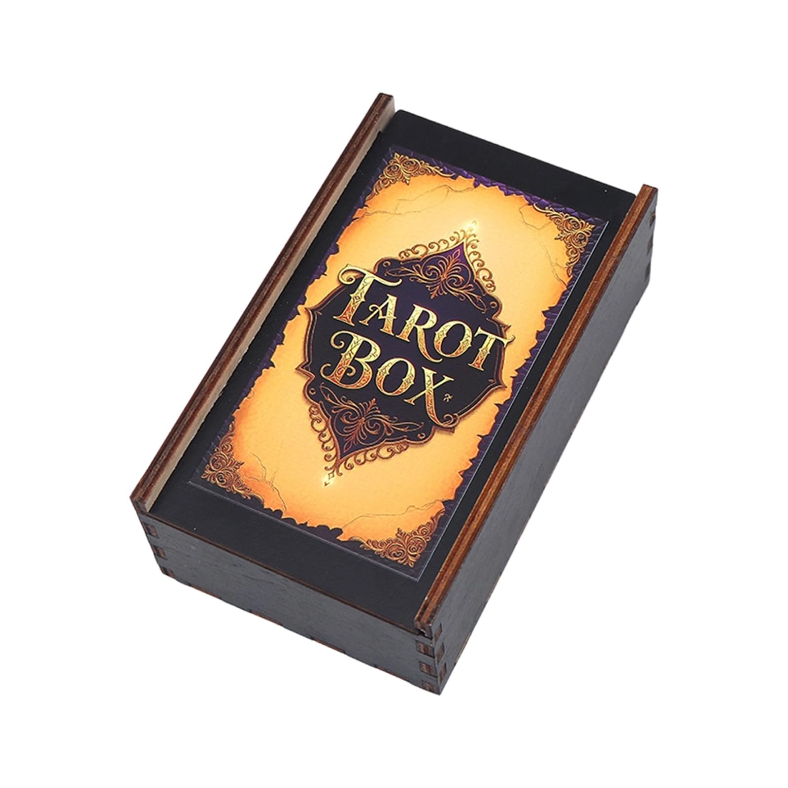 ZBIianxer Wood Game Cards Box Playings Tarots Container Storage Case Packing Card Box Playings Cards Case Empty Card Storage Can Tarots