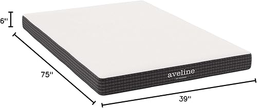 Miniatura 2 de Modway Aveline Gel Infused Memory Mattress with CertiPUR-US Certified Foam, Twin, White