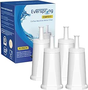 EVERSPRING Coffee Machines Water Filter Compatible with Sage Barista SES008, SES810, SES880, SES920, SES980, SES990 Coffee Machines, NSF Certified, 4 Pieces
