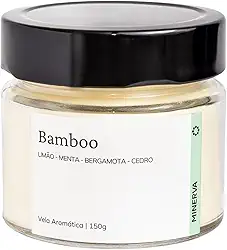 MINERVA - Vela Aromatica Perfumada Casa Limpa Bambu Bamboo - 150g