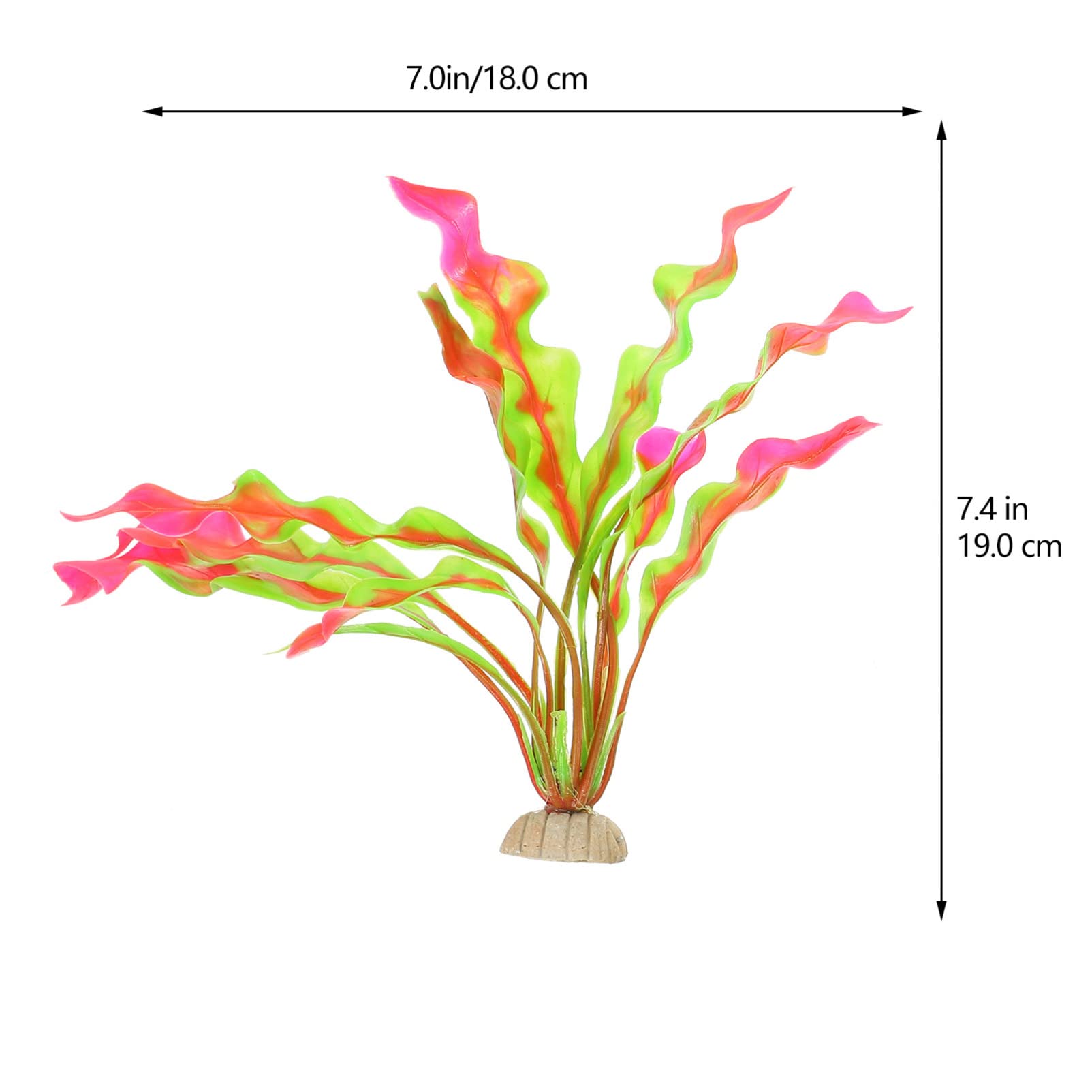 Sosoport 3 Ensembles Aménagement Paysager D'aquarium Réservoirs Bocal À Poisson Étang Décoration Terrarium Décoration Aquarium Plantes D'aquarium Décors D'aquarium Plastique 16 Pièces * 3