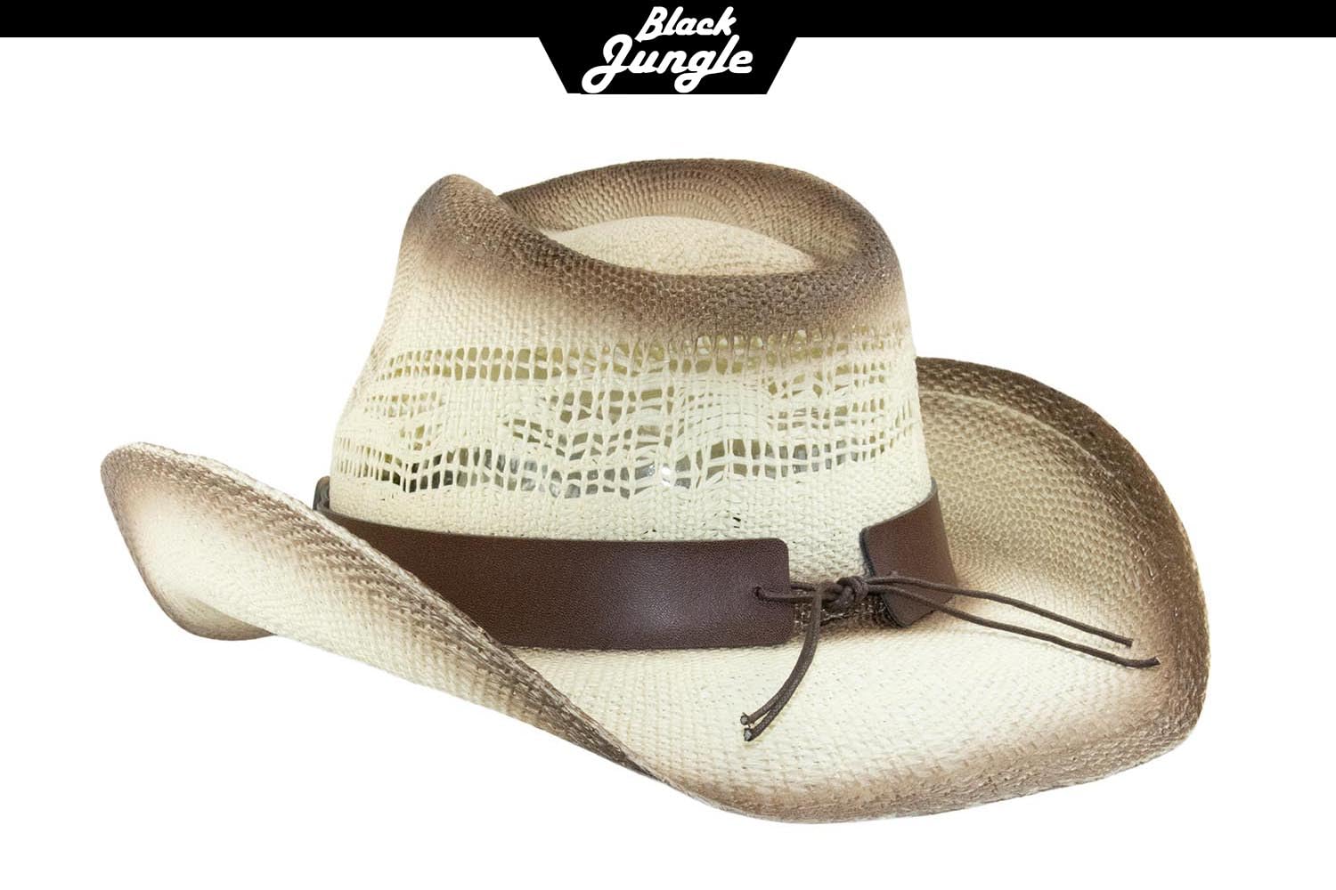 Black Jungle Manas - Sombrero de paja para el verano