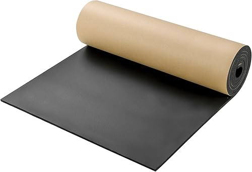 Miniatura 17 de NATGAI Esponja de neopreno con lámina de goma de espuma adhesiva de 1/4 pulgadas de grosor x 12 pulgadas de ancho x 54 pulgadas de largo, cortado a