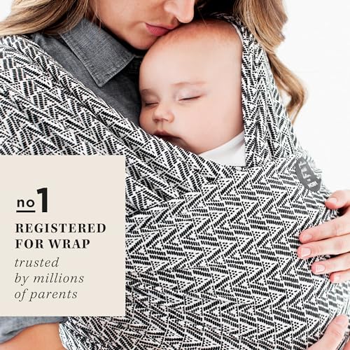 Image of Moby Baby Wrap Carrier Evolution by Petunia Pickle Bottom for Newborns to Toddlers (8-33lbs), Infant Sling Carrier, Hands Free Design, Adjustable for All Body Types (Starry Nights of Salvador)
