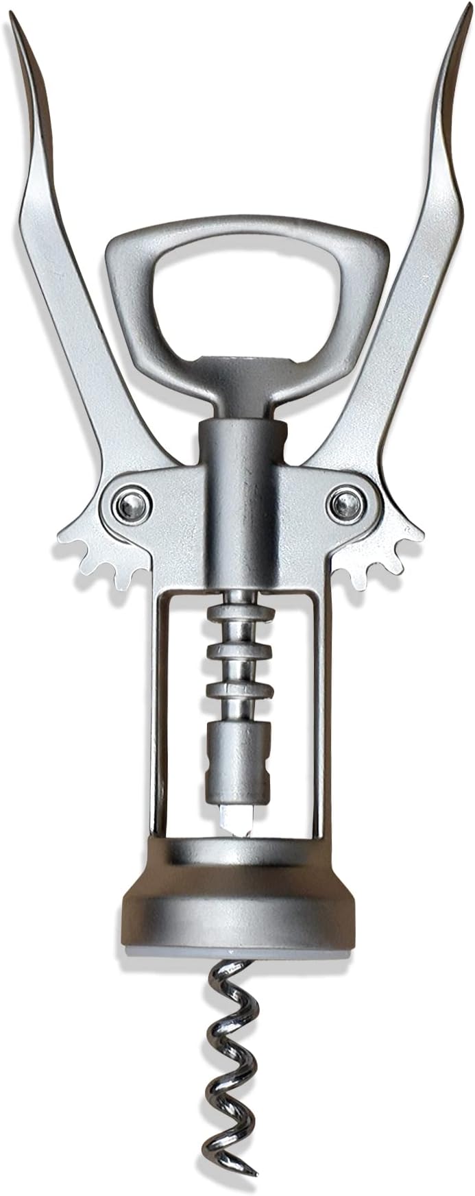 Idealisk silver corkscrew with bottle opener