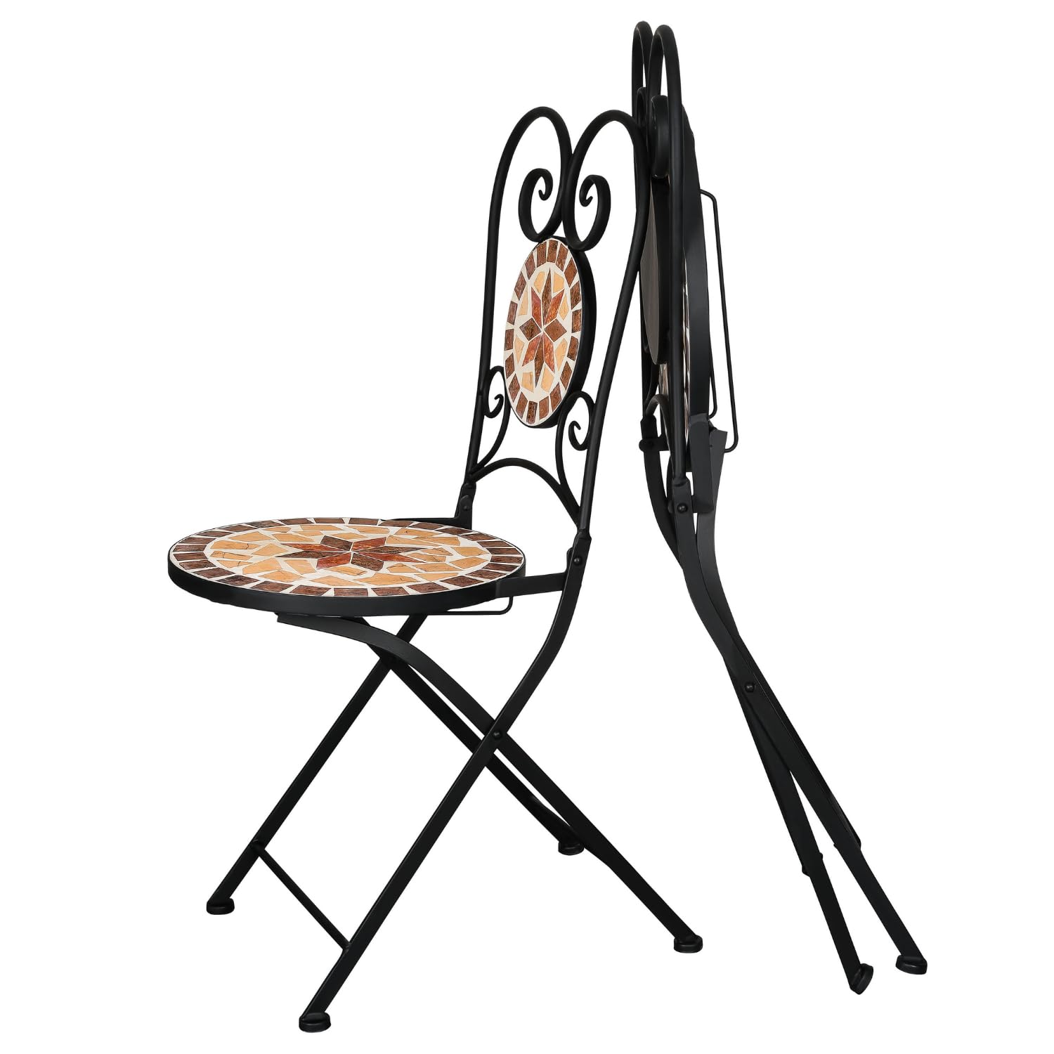 Bistrotafel mozaiek Toulouse Taupe - Tuinset, tafel en stoelen Bistrotafel mozaiek Toulouse Taupe - Tuinset, tafel en stoelen