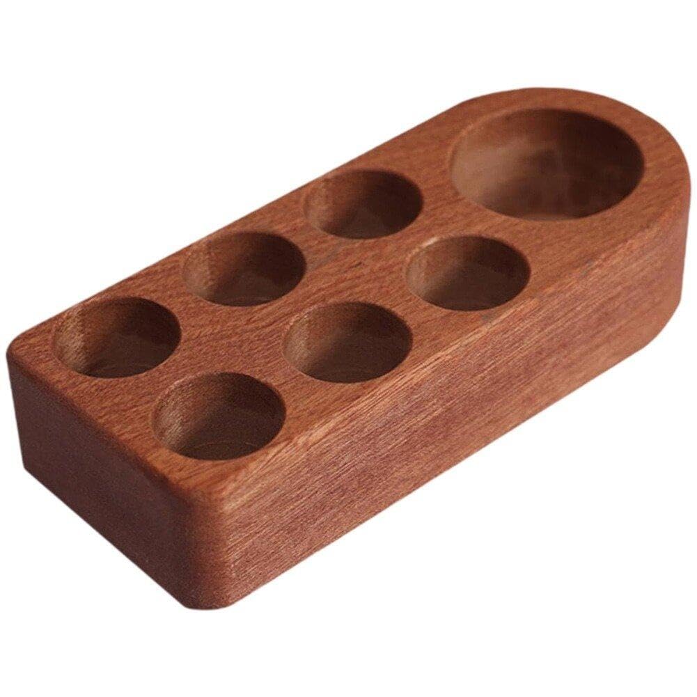 Support de stockage d'huiles essentielles bois 7 fentes pour rangement