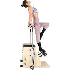 ARKANTOS Pilates Chair, Split-Pedal Stability Combo Chair with Handles, Yoga Fitness Trainer, Pilates Reformer Machine,Equipment Perfect for Home Use & Gym Workout