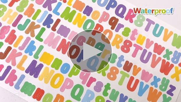 Lot De 14 Feuilles D'autocollants En Vinyle Autocollant, Lettres