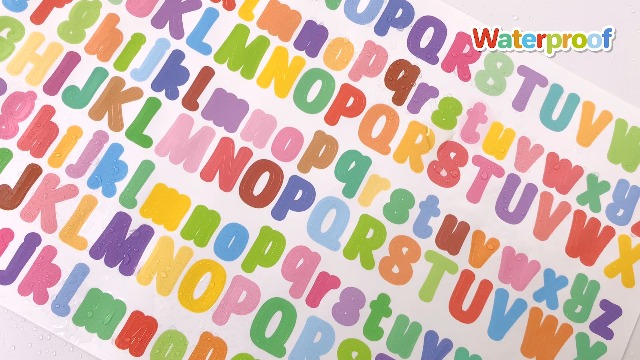 Amazon.com: AVERZELLA 2500 PCS 12 Sheets Letter Stickers Small