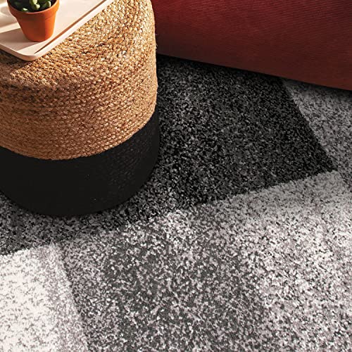 Tapete moderno Rectangular 2 x 3 pies color gris miniatura 5