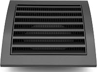 H&C VENT szellőzőrács 190x190mm rovarháló fekete szellőztetés 6