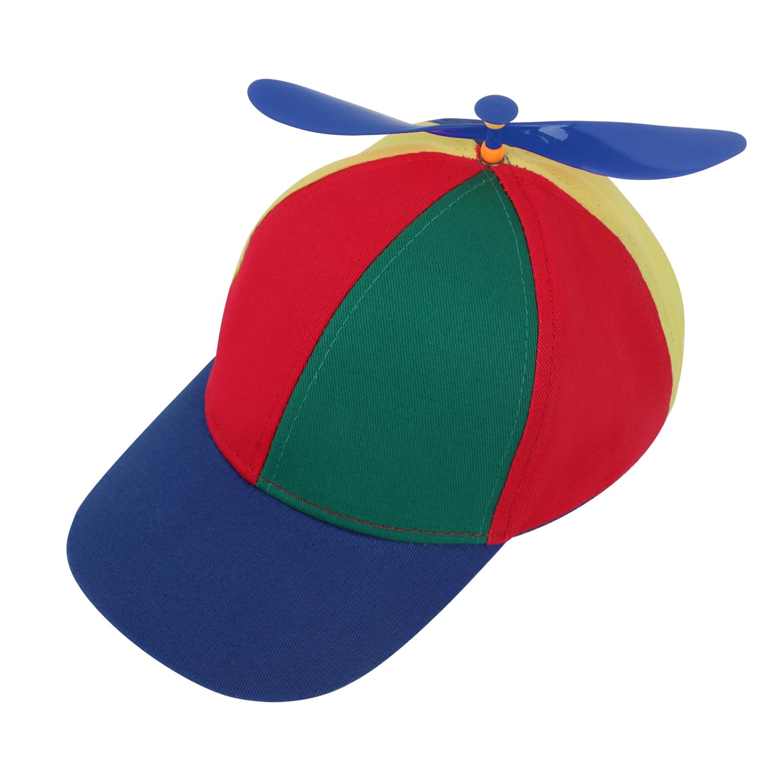 Kids Cute Propeller Hat Toddlers Adjustable UV Protection Tennis Baseball Cap Sun Visor Funny Clown Cap Helicopter Top Hat Blue