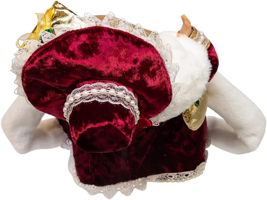 Kurt Adler 17" Jacqueline Kent Red & Gold Mrs. Claus Figurine.