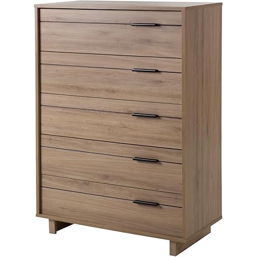 South Shore Fynn Collection 5-Drawer Chest-Rustic Oak