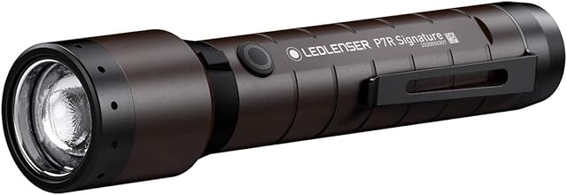 Ledlenser P7R Signature - LED Rechargeable Torch, Super Bright 2000 Lumens, Water Resistant (IP68) Powerful Searchlight Torch, Dog Walking, Hiking, Camping, Exploring, Up to 90 Hour Battery Life