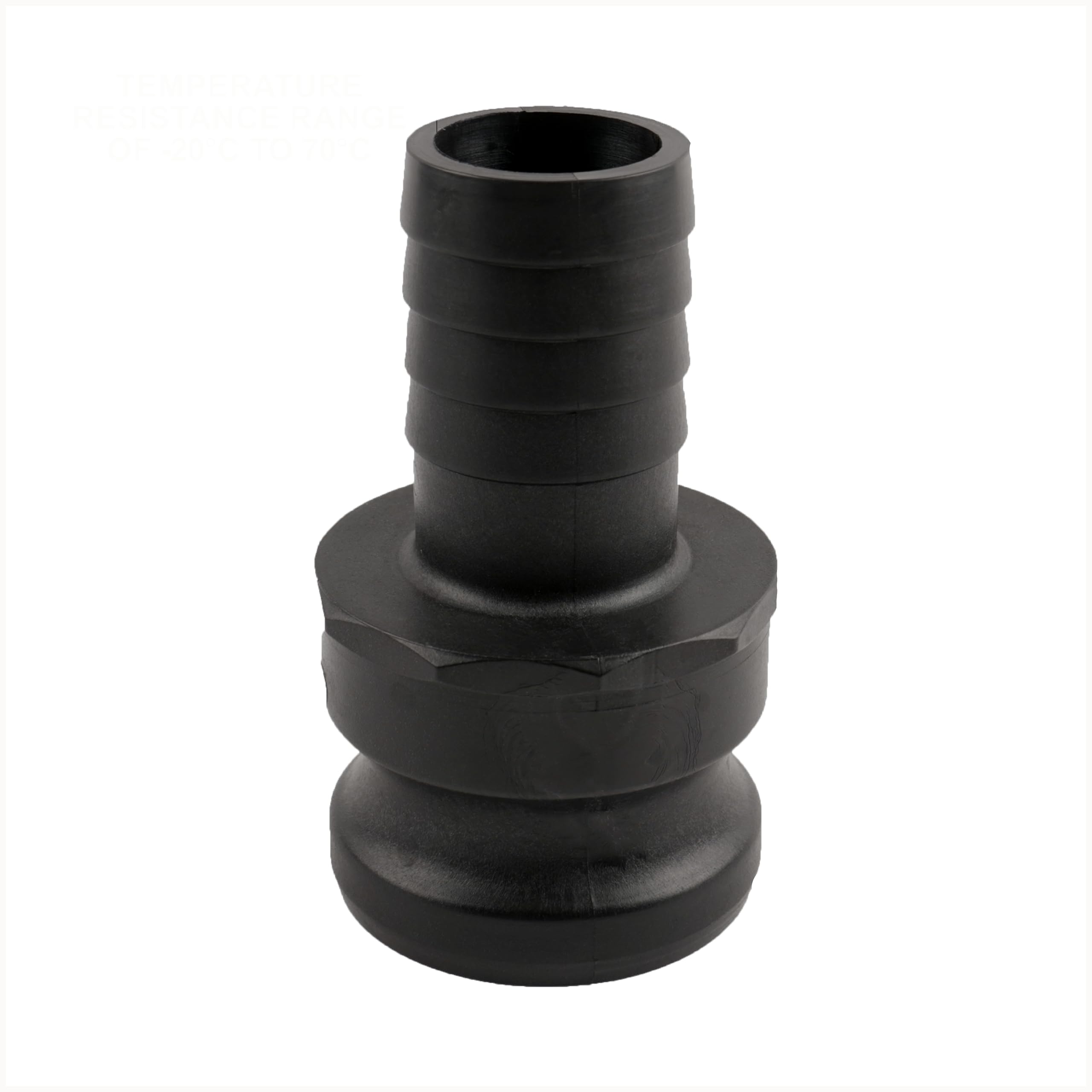 Dna Packaging Ltd Black Camlock Adapter To Hose Tail Ibc Tank Garden Water Transfer ((2 Inch) Camlock Adapter X (1.5 Inch) Hose Tail)