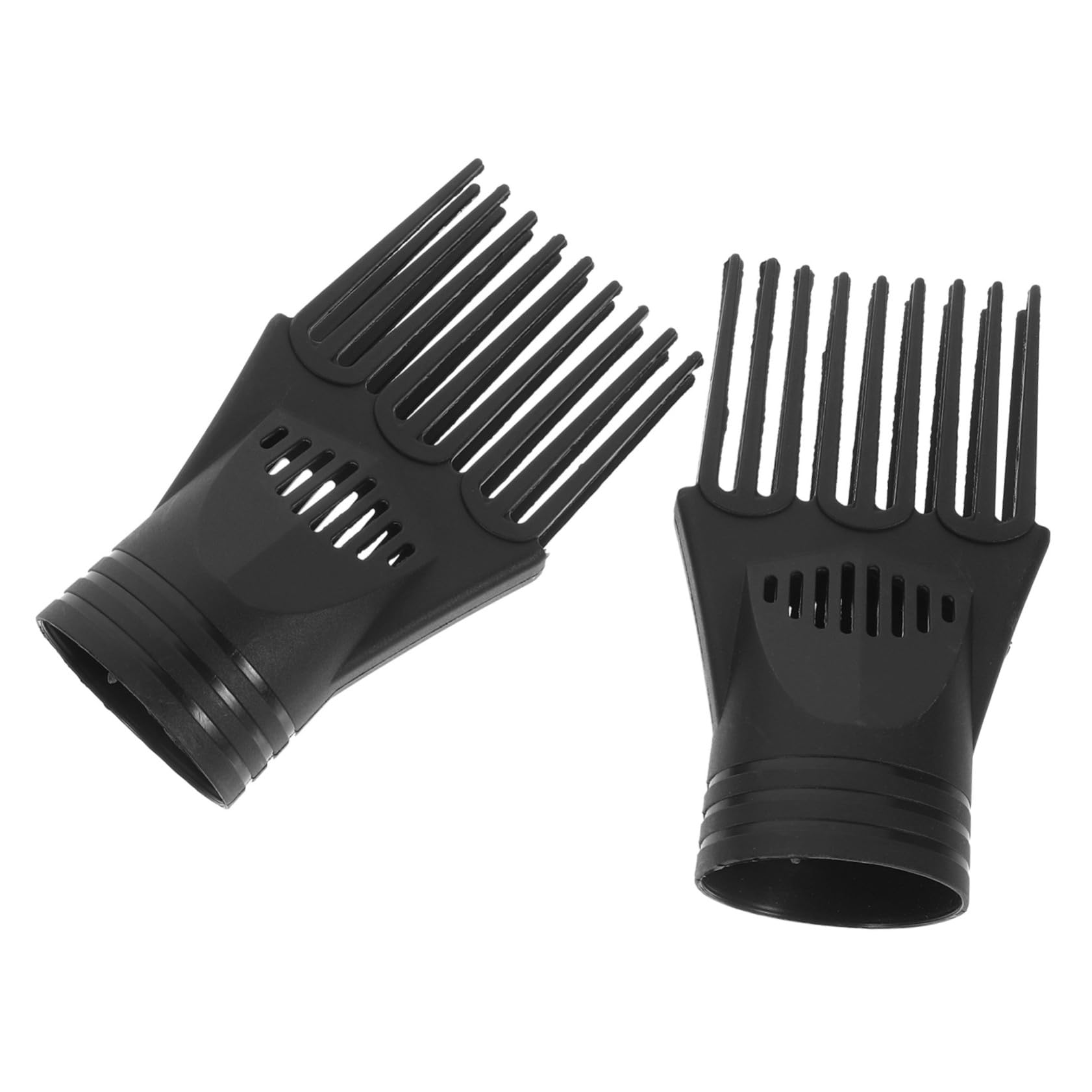 PACKOVE 2Pcs Hair Dryer Diffuser Comb Durable Nozzle Attachments for Quick Hair Drying Compatible with Blow Dryers Lightweight Easy to Install