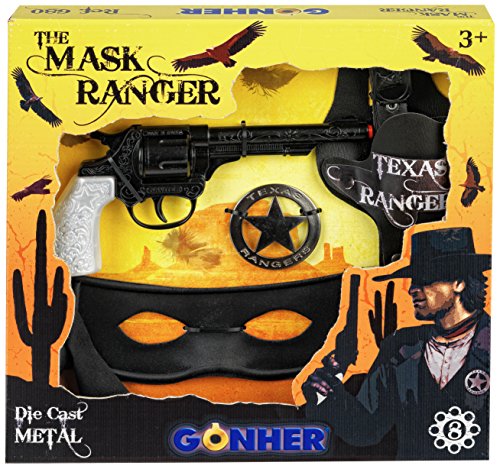 Gonher 680/6 - Spelset Ranger Masker en Revolver 8-schot