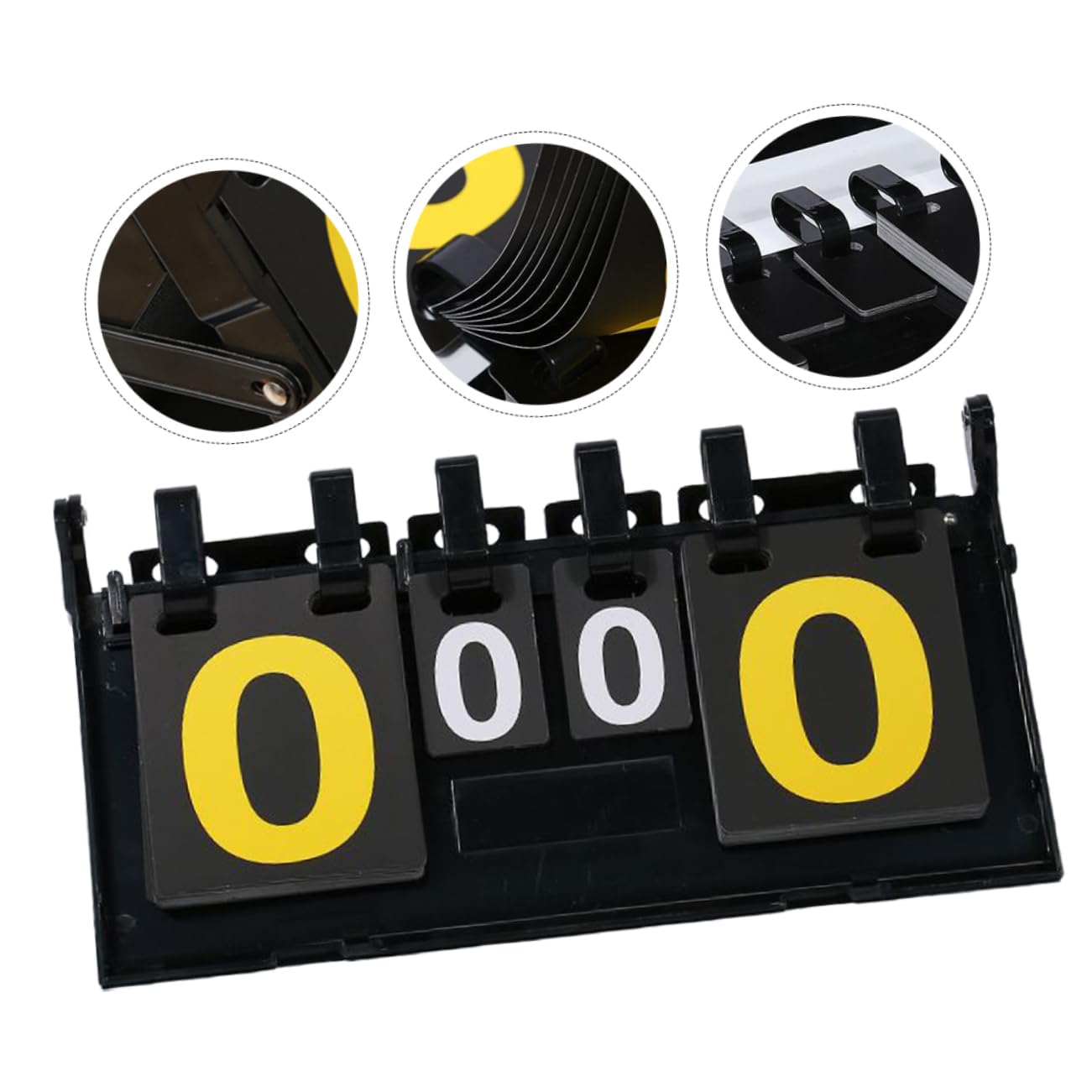 TOYANDONA Tabellone Segnapunti Portatile in PVC Utile per Basket Tennis e Altri Giochi Sportivi Facile da Usare e Durevole