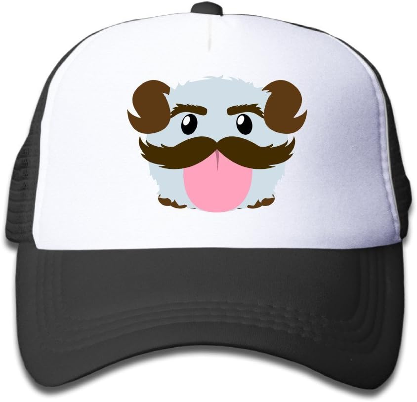 TIKE Adolescent Cap Hats Poro Pororo King Howling Abyss Mode Fans Mesh Back Black