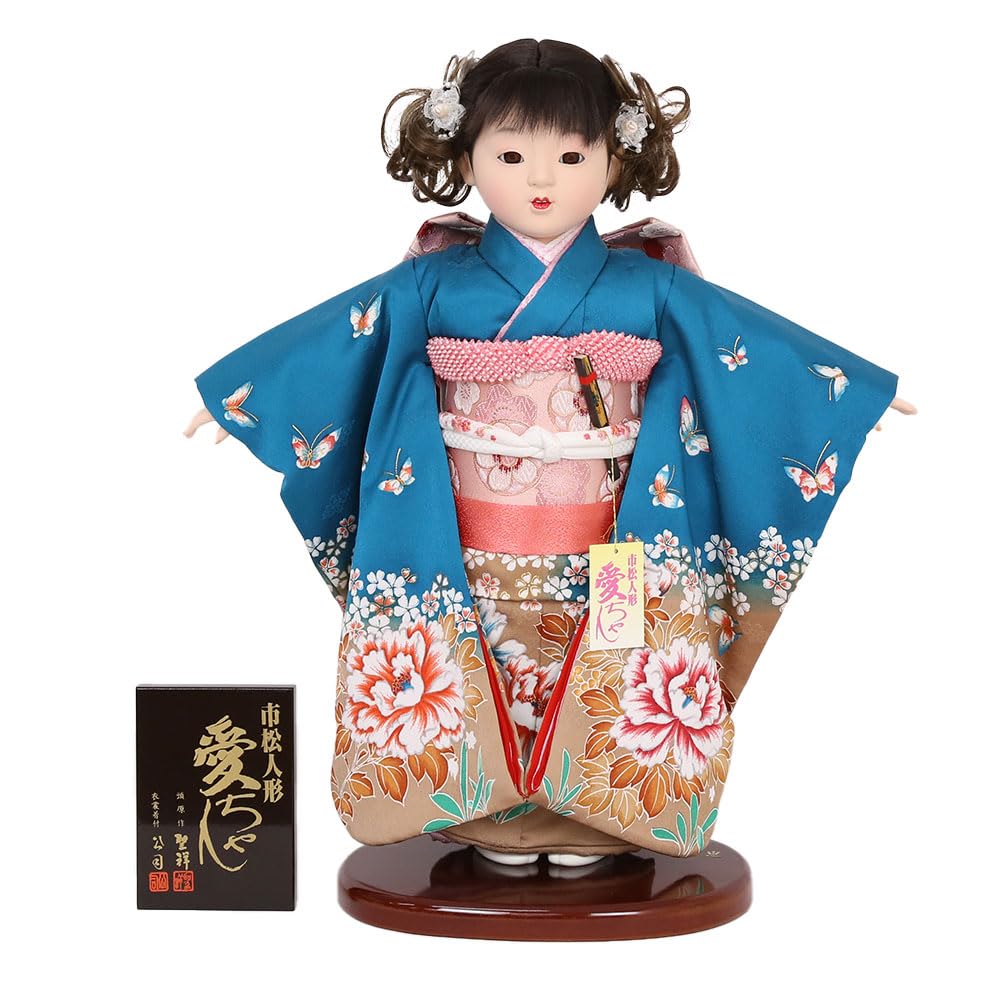 市松人形 愛ちゃん Amazon | 市松人形 齊藤公司作 10号 10C-91B 愛ちゃんj 金彩友禅