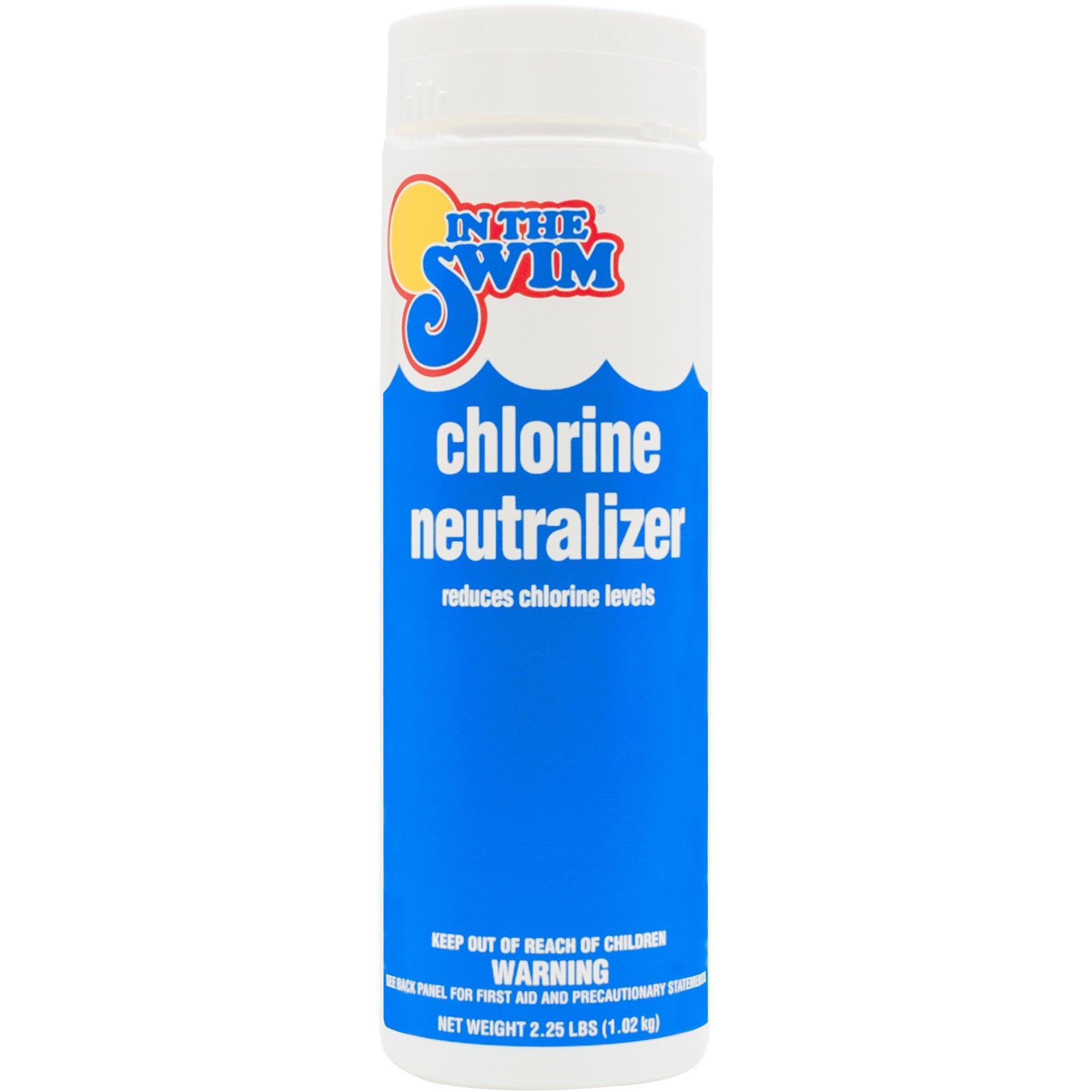 In The Swim Chlorine Neutralizer for Swimming Pools - Quickly Reduces Chlorine Sanitizer Levels - 90% Sodium Thiosulfate - 2.25 Pounds
