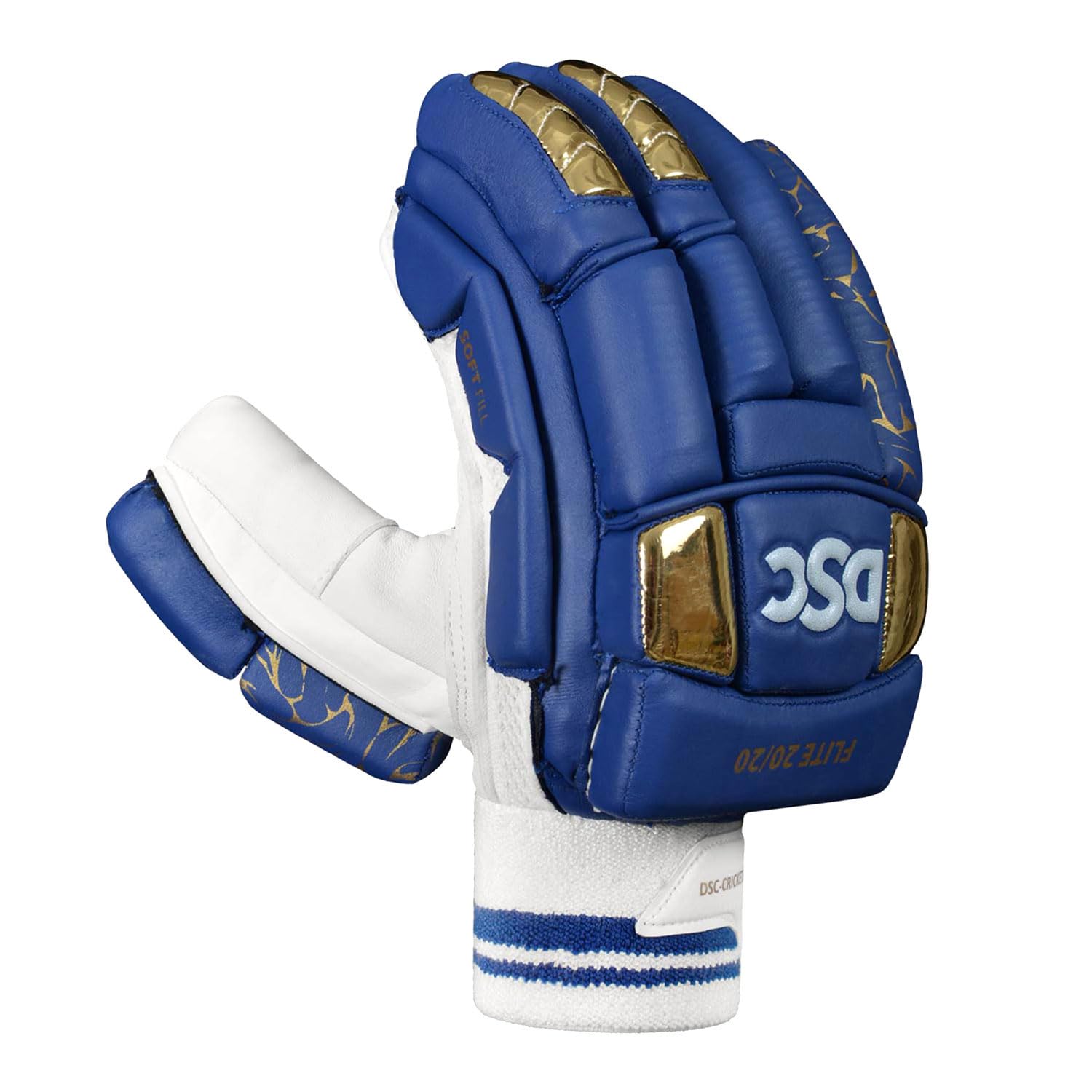 DSC Flite 20/20 Cricket Batting Gloves for Mens, Hand-Right, Color-Blue-image-17
