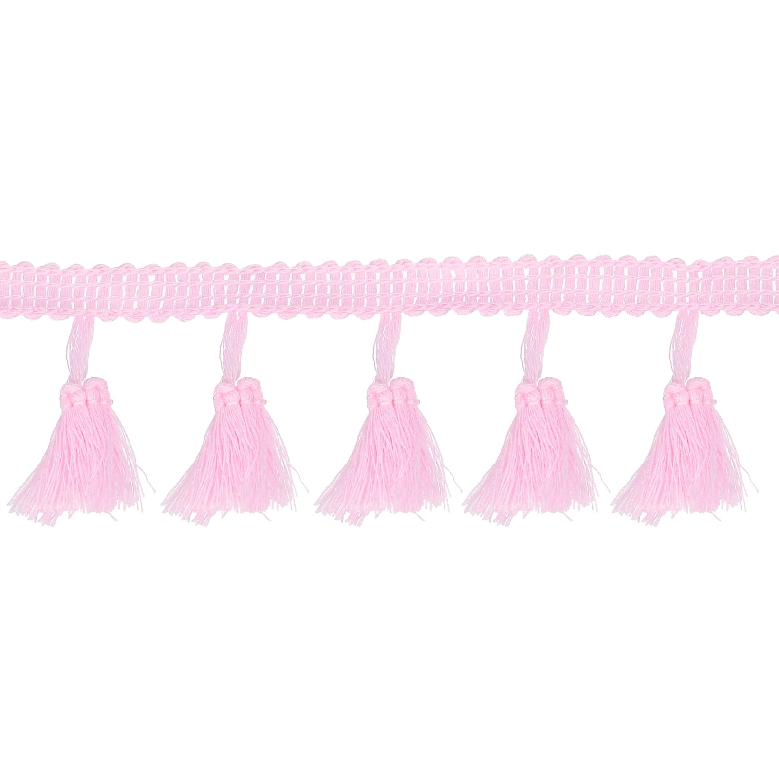 Garniture à franges à pompons de 9m souple pour customiser vêtements et linges de lit sans s'effilocher