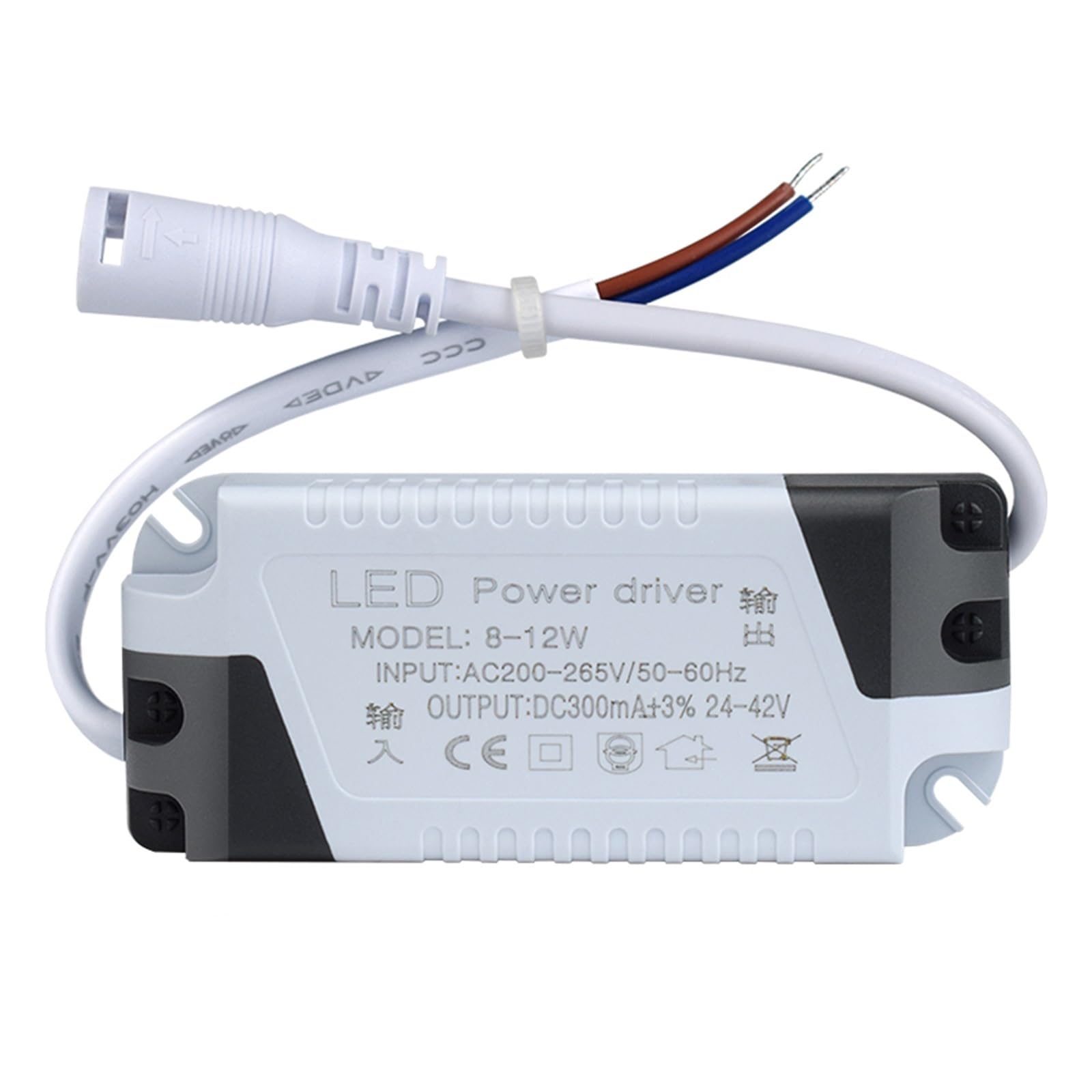 Zasilacz Led Drive Stały prąd Downlight Spotlight płaskie światło prostownik transformator rozrusznika balastowego 3W7W12W24W (wtyczka żeńska 4-7 W DC snap female plug)