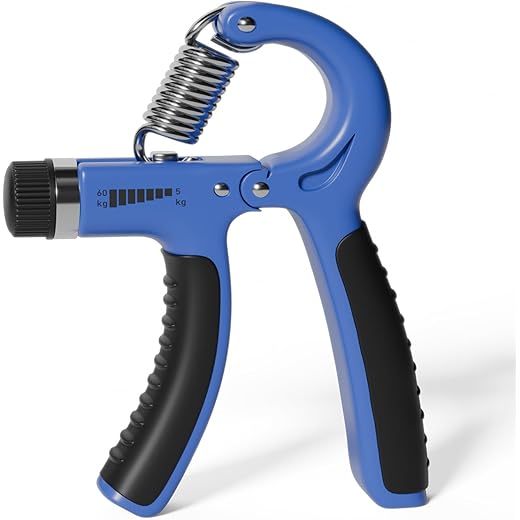 Lifelong Polypropylene Hand Grippe for Men & Women-Adjustable Resistance 5-60kg -Forearm Strengthener-Physiotherapy Equipment for Hand-Forearm Gripper-Gym Accessories for Finger Exercise(Blue)