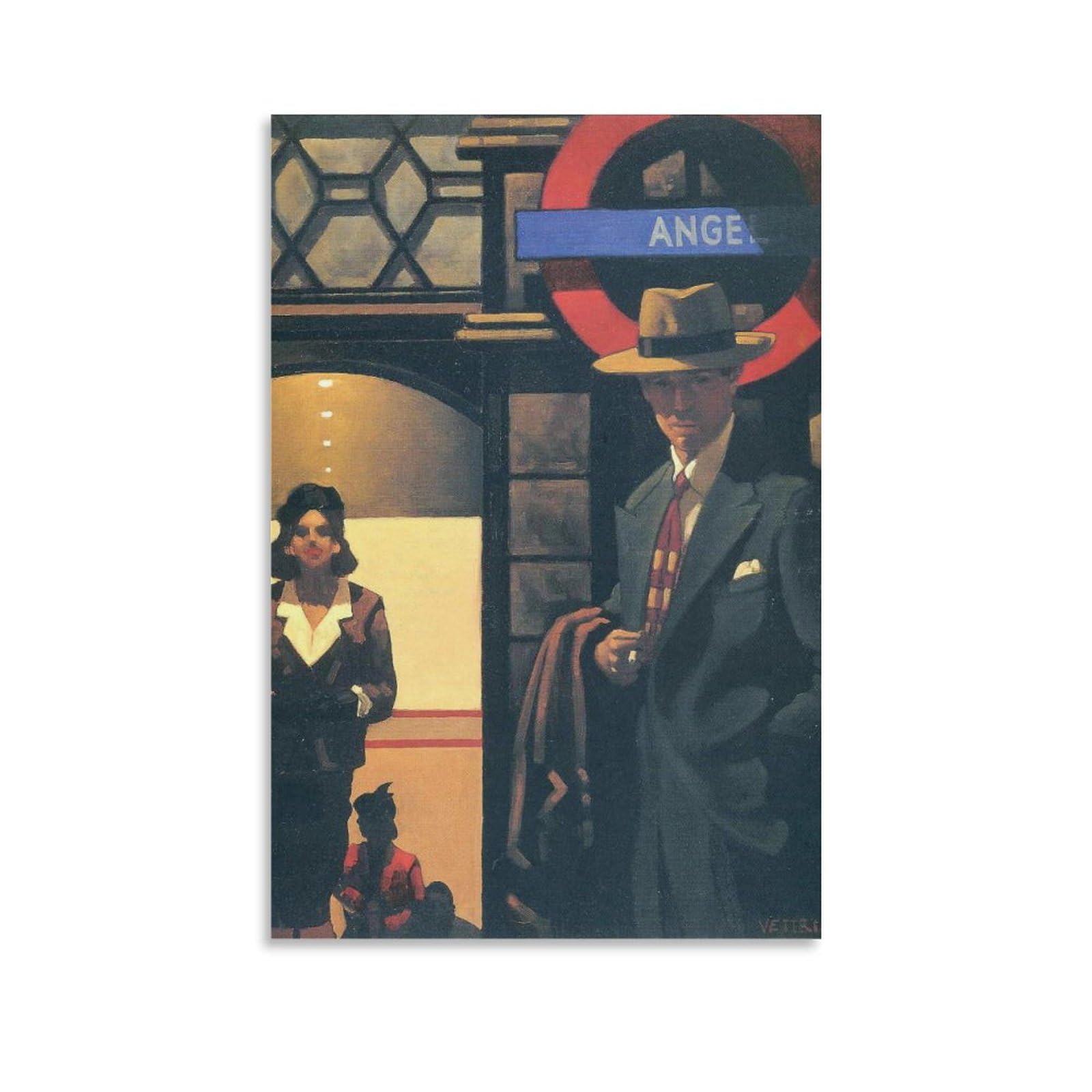Angel by jack_vettriano Wall Art Prints Poster (2) Poster Cool Artworks Painting Wall Art Canvas Prints Hanging Picture Posters 20x30inch(50x75cm) โ image 1