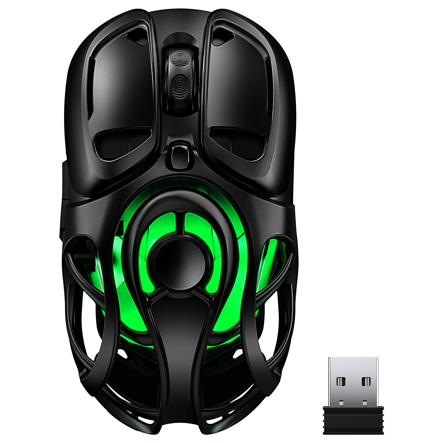 Wireless Gaming Mouse Tri-Mode 2 4G USB-C Bluetooth 5 3 RGB Wireless Mouse 10000 DPI 60Hrs Battery Ultra-Light