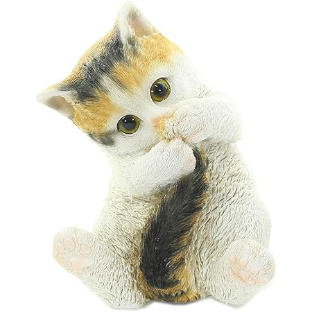 Amazon ファンシー Ca177m ネコ 茶トラ 猫 置物 母の日のプレゼント 贈り物 お返し インテリア ガーデニング ガーデンオーナメント 猫 好き な 人 へ の プレゼント 誕生日プレゼント 女性 人気 彼女 母 ギフト 結婚記念日 転居 最適なプレゼント 三毛猫 置物