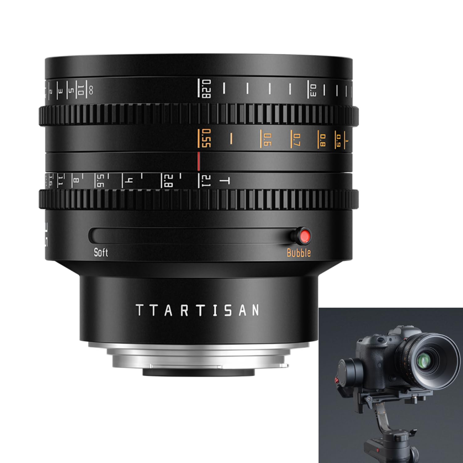 lente fotografia 35mm ttartisan cine 2.1 bokeh dual effect