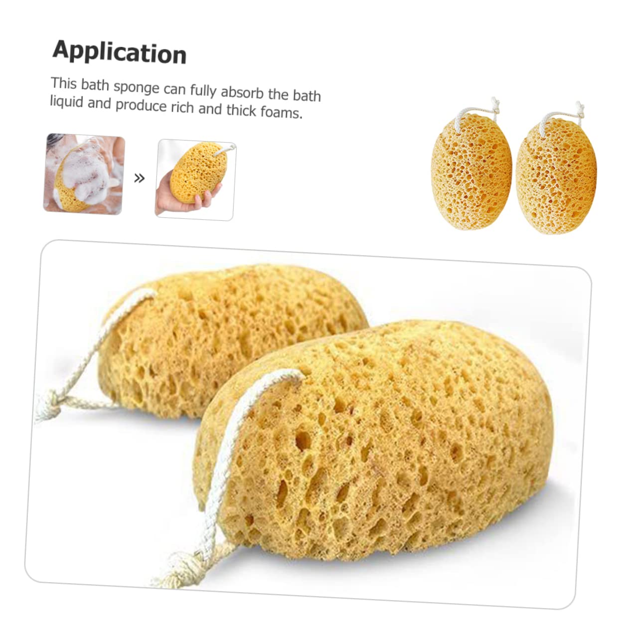 Healvian 10piezas Esponjas De Baño Exfoliantes Esponjas De Ducha Para Cuerpo Higiene y Limpieza Absorción De Rica Diseño Ergonómico y Práctico