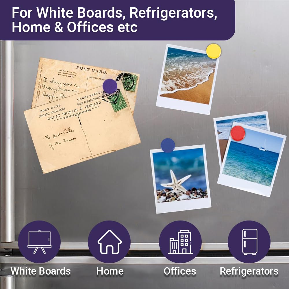 Magneti Rotondi Colorati Per Lavagna Bianca, Frigorifero - Foto 8