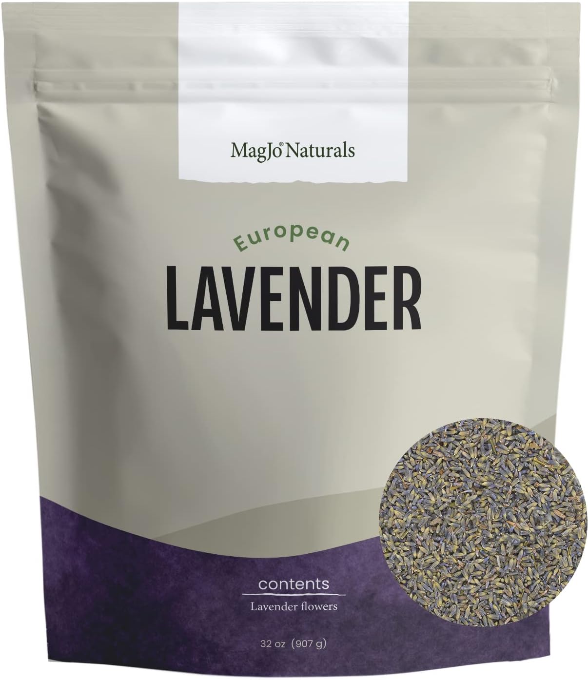 MagJo Naturals European Lavender Flowers Extra Grade - 100% Raw from Europe - 2 pounds