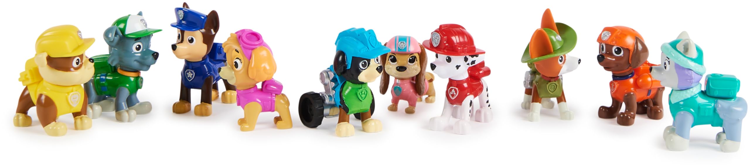 Paw Patrol Patrulla Canina - Pack 10 Figuras Coleccionables 10º Aniversario - Patrulla Canina Juguetes - Juguetes Niños 3 Años + - Regalo Niño 3 Años +