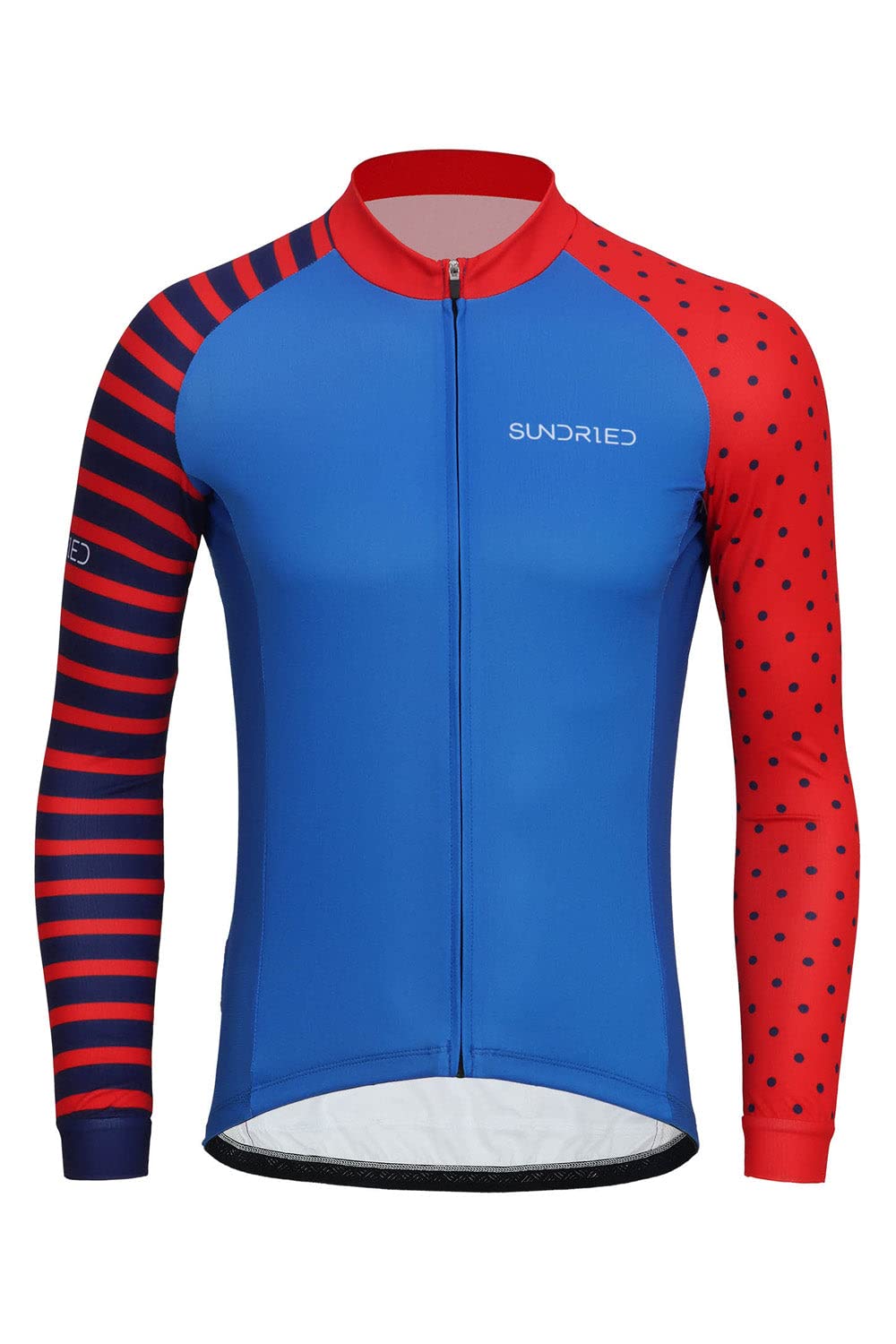 Sundried Women's Bluestripe Long Sleeved Stripe Cycle Jersey Mountain Bike Shirt Retro Road Cycling Top (Blue Xxl)