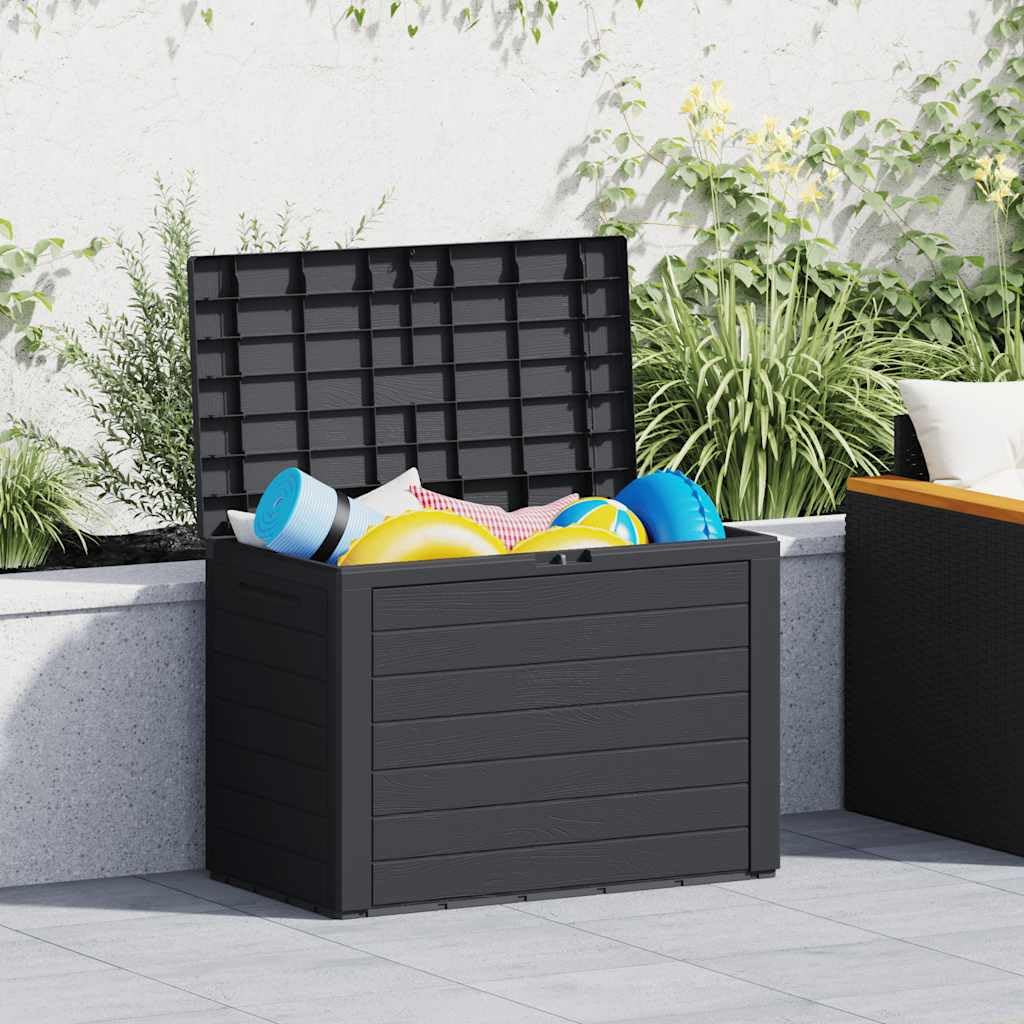 Generico Baule da Giardino Antracite 78x44x55 cm