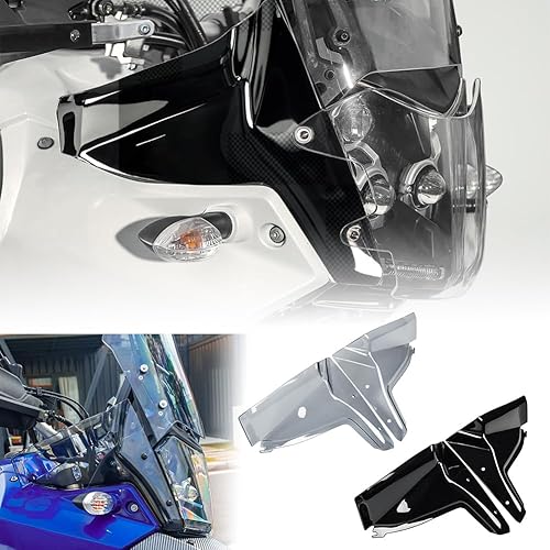 Parabrisas de motocicleta parabrisas parabrisas superior frontal Airvent paneles laterales carenado deflector de viento para Yamaha Tenere 700 XTZ