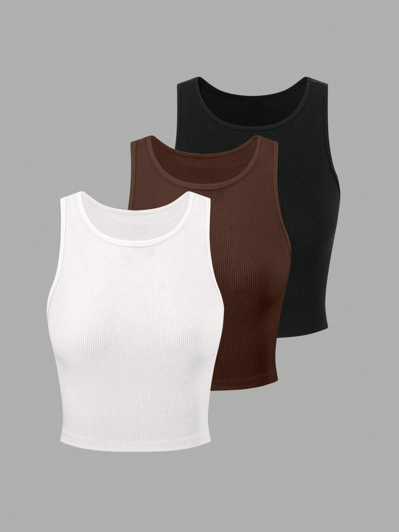 Toochki Camiseta corta para mujer, camiseta deportiva deportiva estilo occidental, informal, de algodón, paquete de 3 unidades
