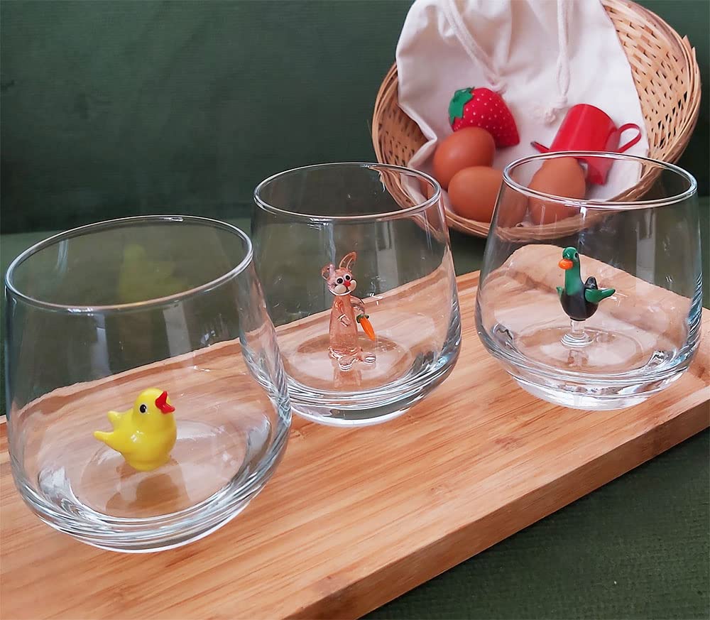 Amazon.com | HeguSun 3D Drinking Glass Cup with Cute Duck Inside