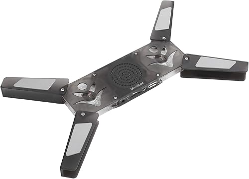 Miniatura 2 de Almohadilla de enfriamiento para laptop, enfriador para laptop con 2 ventiladores, soporte plegable para ventilador de refrigeración para