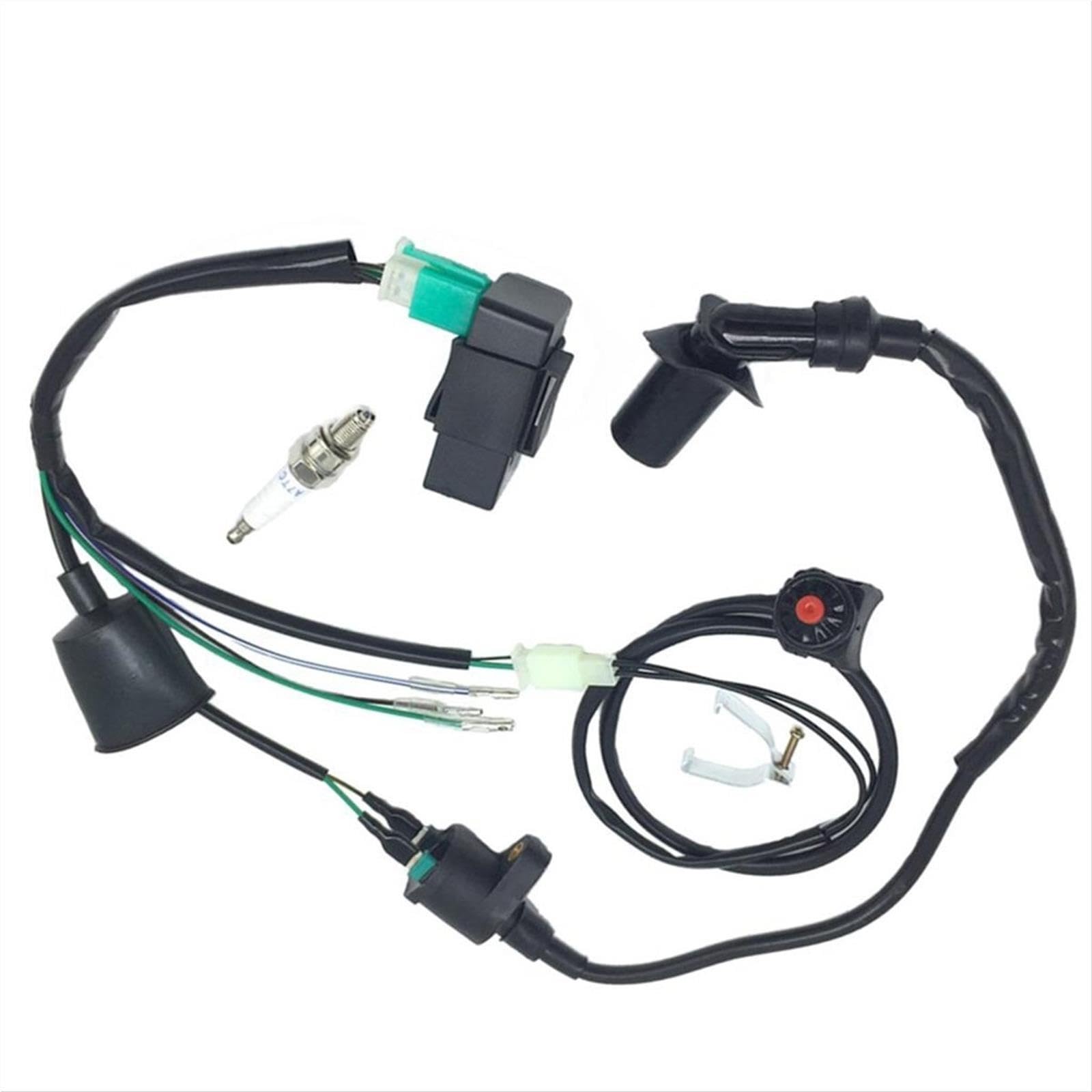 Motor kabelbaum Für 50cc-160cc Motoren Kabelbaum Kabelbaum Kill Switch Zündspule CDI Kick Start Pit Dirt Bike Diesel Motorkabelbaum