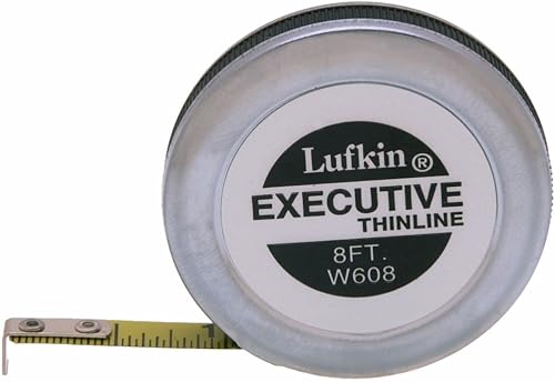 Miniatura 1 de Crescent Lufkin 14 x 8 Executive Thinline Cinta métrica de bolsillo con revestimiento amarillo - W608