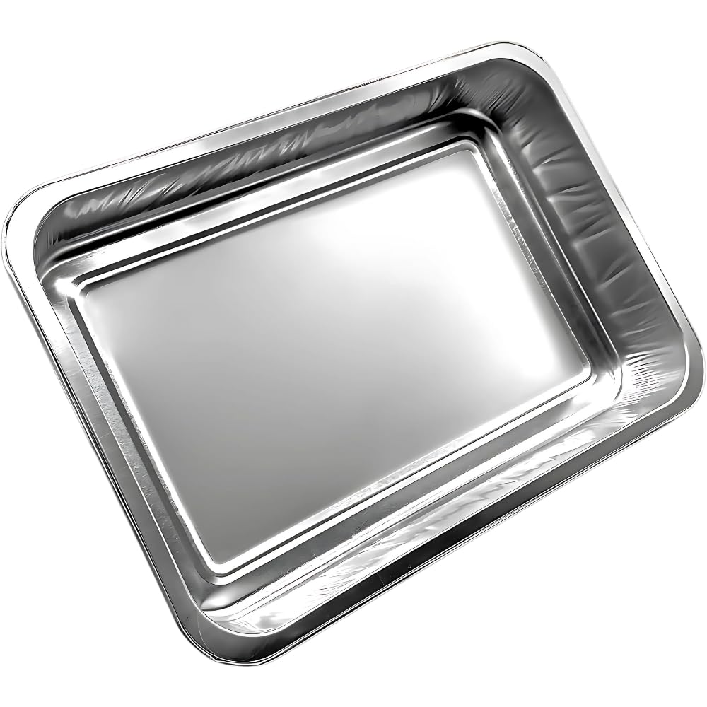 FabFinds Aluminium Foil Baking Trays Foil Tray for Baking BBQs Roasting & Storage 33.5xmX22.5cm (72)